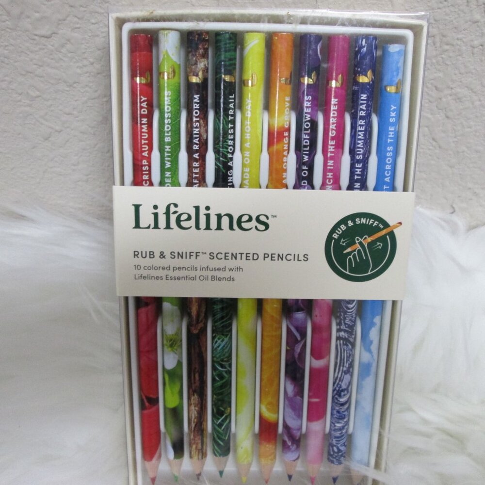 Lifelines Scratch & sniff colored pencil Set of 10 aromatic scents